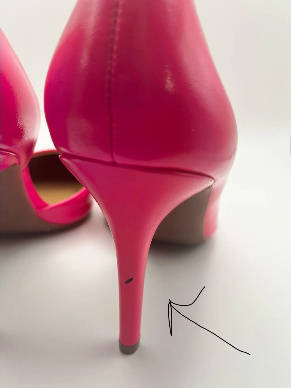 Jessica Simpson Hot Pink Pointed-Toe Stiletto Heels Barbie core Pumps Size 8.5